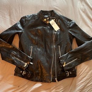 Womens leather jacket